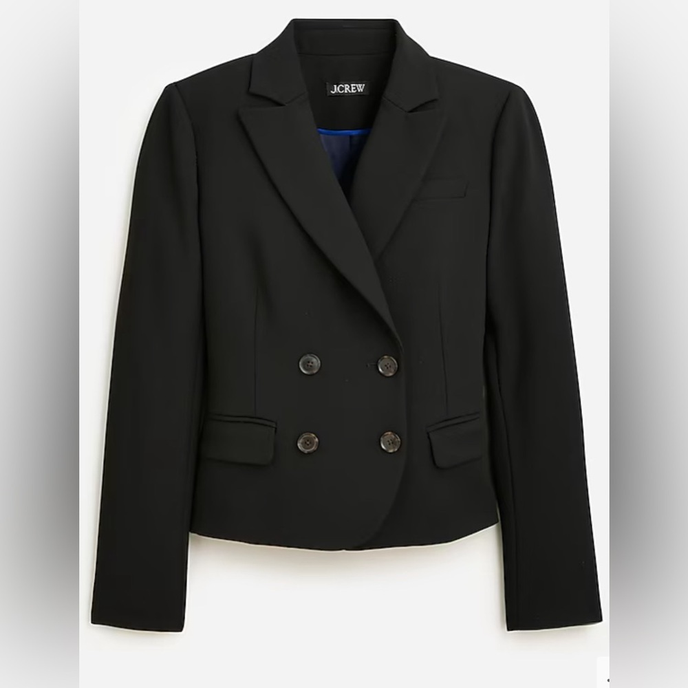NWOt JCrew Slim-fit double-breasted blazer in four-season stretch - Picture 3 of 9